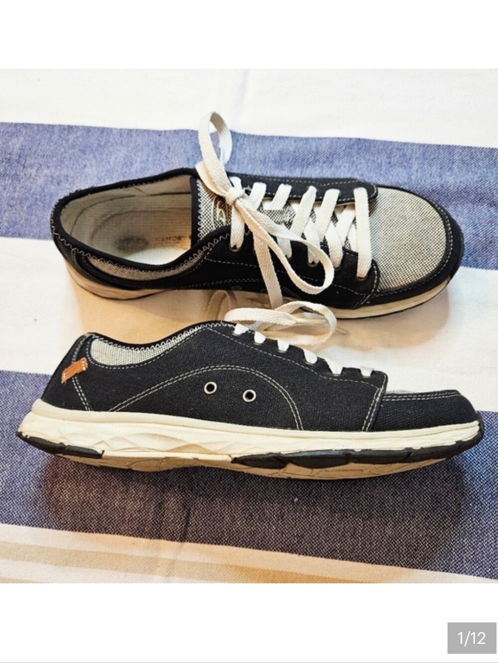 Dr. Scholl's Black and White Lightweight Walking Shoes Size 10